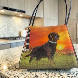 MK Boutique Sunset Dog Print Shoulder Bag